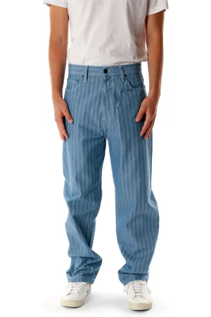Carhartt Homme, Jeans, Bleu, Taille: W30 Jean Tapered Fit avec Coutures Contrastées