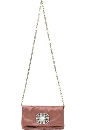 Jimmy Choo Femme, Pre-owned, Rose, Taille: ONE Size Pre-owned Tissu pochettes-minaudieres