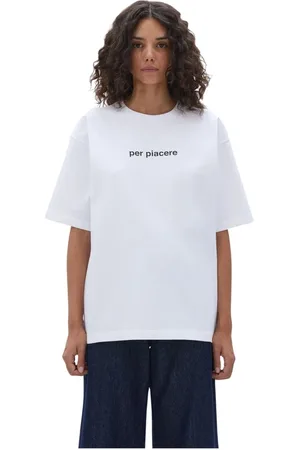 Aspesi Femme, Tops, Blanc, Taille: 40 FR T-shirt Décontracté en Coton