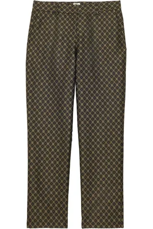Inès de la Fressange Femme, Pantalons, Noir, Taille: 40 FR Audrey and gold jacquard weave trousers