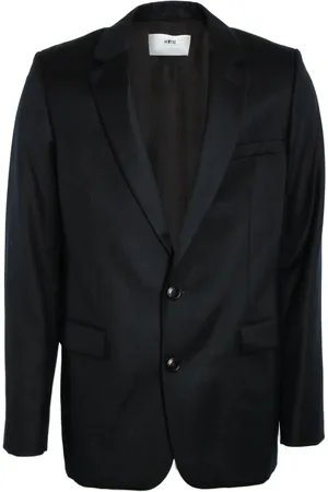 Ami Homme, Vestes, Noir, Taille: M Veste Classique à Deux Boutons