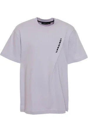Y / PROJECT Homme, Tops, Violet, Taille: L T-shirt logo Style Décontracté