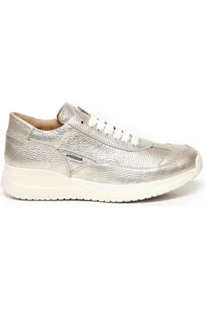 Paciotti Femme, Chaussures, Gris, Taille: 36 EU Baskets Platine Blanches avec Lacets