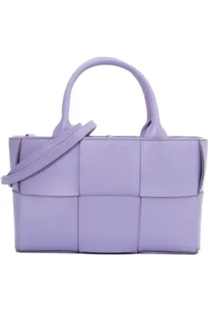 Bottega Veneta Femme, Pre-owned, Violet, Taille: ONE Size Pre-owned Cuir sacs-main