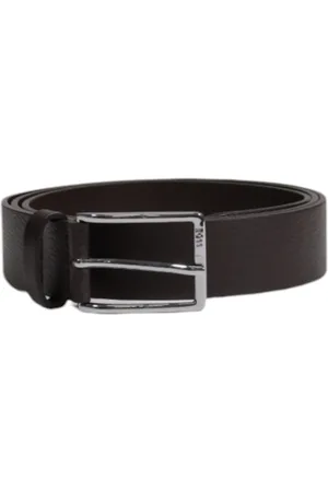 HUGO BOSS Homme, Accessoires, Brun, Taille: 110 CM Ceinture en cuir marron avec boucle