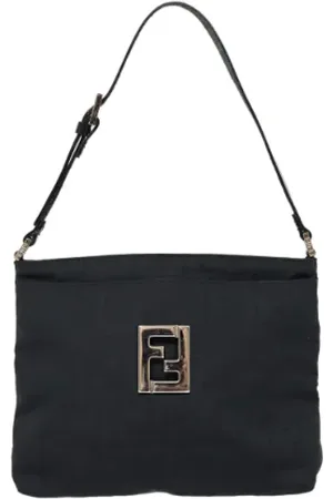 Fendi Femme, Pre-owned, Noir, Taille: ONE Size Pre-owned Toile sacs-fendi