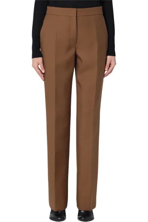 Jil Sander Femme, Pantalons, Brun, Taille: 38 FR Pantalon Slim Fit