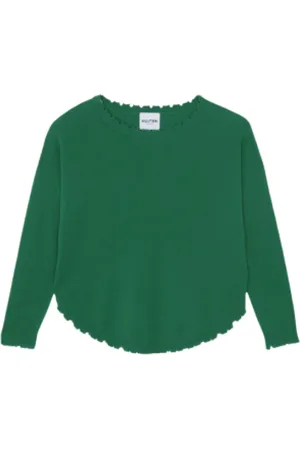 KUJTEN Femme, Pulls, Vert, Taille: 40 FR Pull en Cachemire Vert