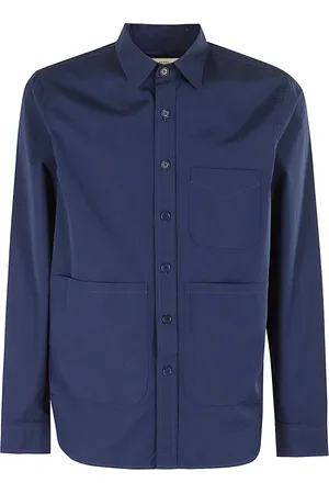 Aspesi Homme, Chemises, Bleu, Taille: XL Chemise Décontractée en Coton pour Homme
