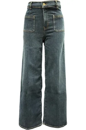 Frame Femme, Jeans, Bleu, Taille: W27 Palazzo Bardot Slim Jeans