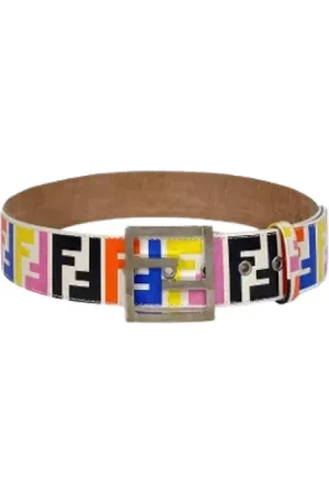 Fendi Femme, Pre-owned, Multicolore, Taille: ONE Size Pre-owned Cuir ceintures
