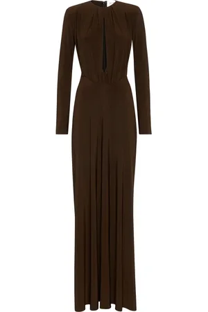 MVP Wardrobe Femme, Robes, Brun, Taille: 40 FR Robe Longue Pharaon