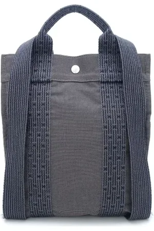Hermès Femme, Pre-owned, Gris, Taille: ONE Size Pre-owned Toile sacs-dos