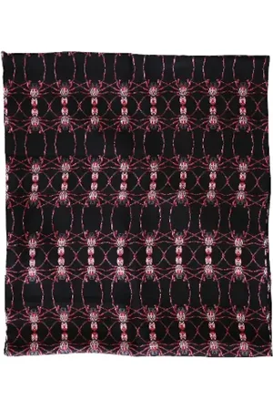 Alexander McQueen Femme, Pre-owned, Noir, Taille: ONE Size Pre-owned Soie foulards