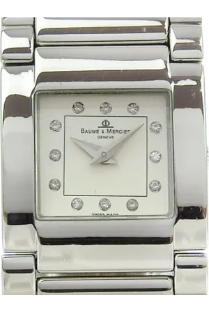 Baume & Mercier Femme, Pre-owned, Blanc, Taille: ONE Size Pre-owned Acier inoxydable montres