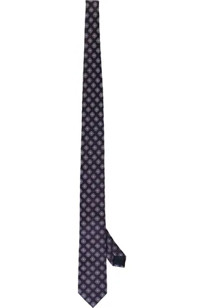 corneliani Homme, Accessoires, Violet, Taille: ONE Size Cravate en Soie Jacquard
