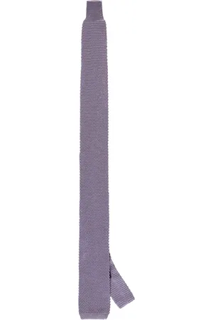 corneliani Homme, Accessoires, Violet, Taille: ONE Size Cravate en Soie Tricotée