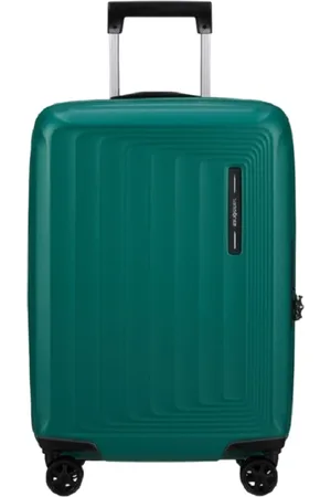 Samsonite Unisex, Valises, Vert, Taille: ONE Size Trolley au Design Carré Contemporain avec USB