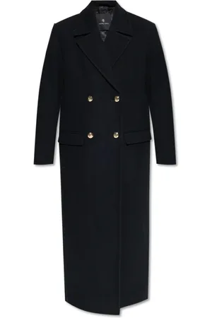 ANINE BING Femme, Manteaux, Noir, Taille: 40 FR Manteau en laine Raleigh