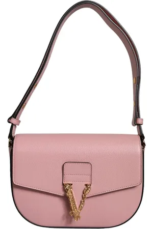 VERSACE Femme, Sacs, Rose, Taille: ONE Size Sac bandoulière en cuir rose noir