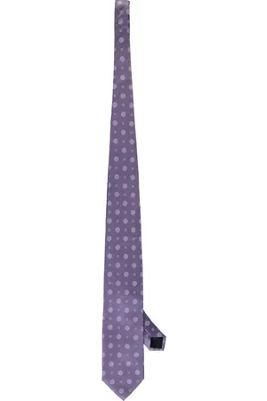 corneliani Homme, Accessoires, Violet, Taille: ONE Size Cravate en Soie Jacquard