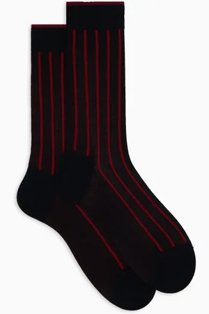Gallo Homme, Sous-vêtements, Multicolore, Taille: S Chaussettes courtes bleues pour hommes en coton côtelé espacé