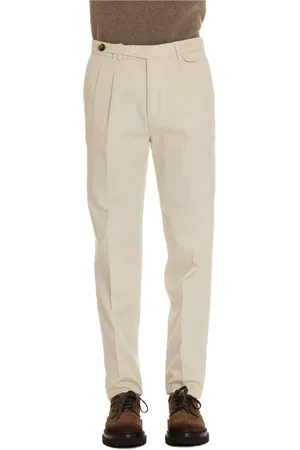 Brunello Cucinelli Homme, Pantalons, , Taille: L Pantalon en Gabardine de Coton