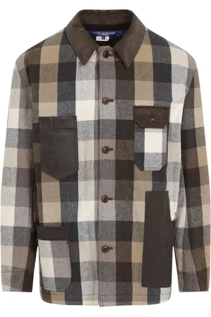JUNYA WATANABE Homme, Vestes, Multicolore, Taille: S Veste Marron Beige