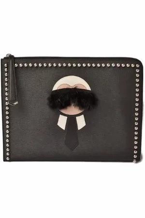 Fendi Femme, Pre-owned, Noir, Taille: ONE Size Pre-owned Cuir pochettes-minaudieres