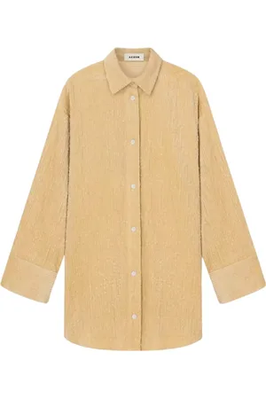 AERON Femme, Robes, , Taille: 38 FR Robe Chemise Oversize Crème Pilay