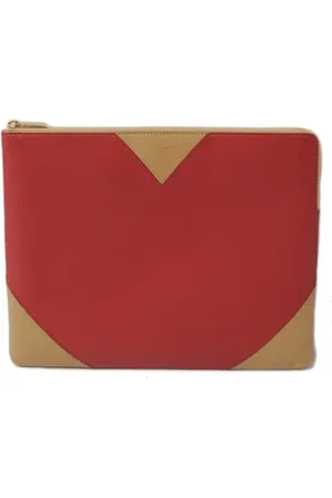 Céline Femme, Pre-owned, Rouge, Taille: ONE Size Pre-owned Cuir sacs-ports-paule