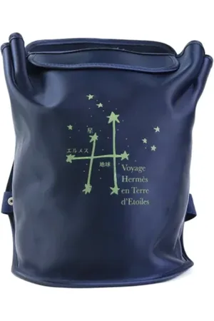 Hermès Femme, Pre-owned, Bleu, Taille: ONE Size Pre-owned Tissu sacs-dos