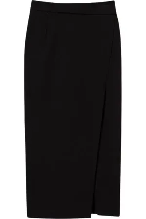 Twin-Set Femme, Jupes, Noir, Taille: 38 FR Jupe noire avec fente latérale
