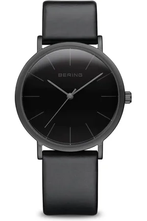 Bering Unisex, Accessoires, Noir, Taille: ONE Size Montre Unisexe Classic 36 mm Bracelet Cuir 13436-422