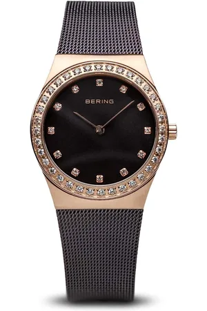 Bering Femme, Accessoires, Jaune, Taille: ONE Size Montre en céramique pour femmes 35 mm bracelet en acier inoxydable, céramique 32435-999