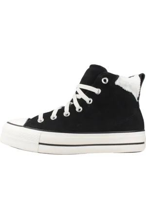 Converse Femme, Chaussures, Noir, Taille: 38 EU Puff Lift Hi Baskets