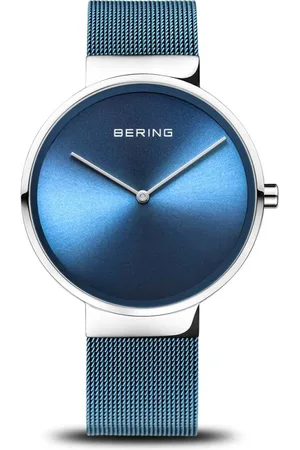 Bering Unisex, Accessoires, Bleu, Taille: ONE Size Montre Unisexe Classic argent brillant Bracelet en acier inoxydable et verre de saphir 14539-308