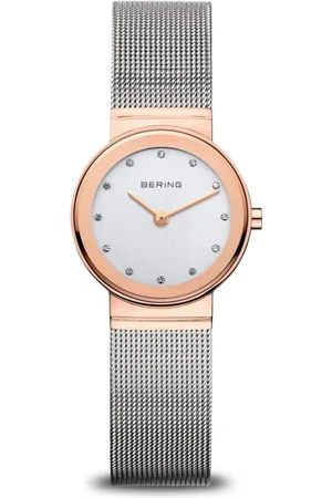 Bering Femme, Accessoires, Rose, Taille: ONE Size Montre pour Femme Classic 26 mm Bracelet en Acier Inoxydable 10126-066