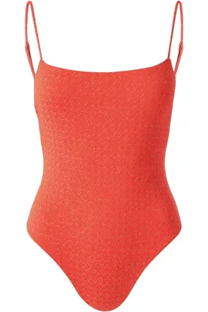 Melissa Odabash Femme, Maillots de bain, Rouge, Taille: 40 FR Maillot de bain rouge décolleté plongeant Maui