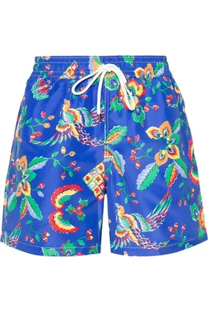 Ralph Lauren Homme, Maillots de bain, Bleu, Taille: S Shorts de bain bleu marine avec logo