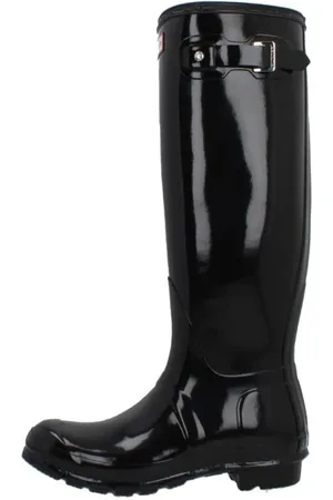 Hunter Femme, Chaussures, Noir, Taille: 36 EU Bottes de pluie brillantes
