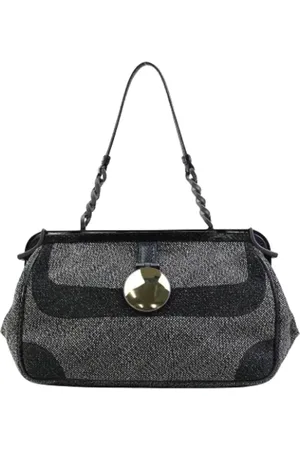 Bottega Veneta Femme, Pre-owned, Noir, Taille: ONE Size Pre-owned Toile sacs-main