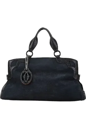 Cartier Femme, Pre-owned, Noir, Taille: ONE Size Pre-owned Daim sacs-main