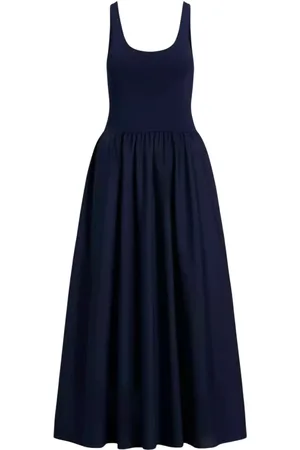 Ralph Lauren Femme, Robes, Bleu, Taille: 36 FR Robe Midi Bleu Marine