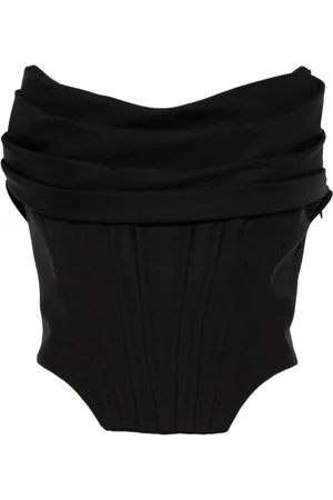 GIUSEPPE DI MORABITO Femme, Tops, Noir, Taille: 38 FR Haut Noir pour Femmes