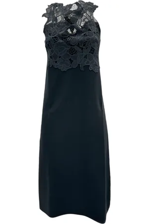 D.EXTERIOR Femme, Robes, Noir, Taille: 36 FR Robe Noire en Dentelle Sans Manches