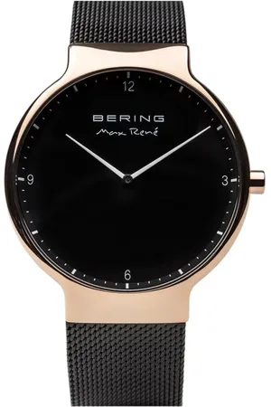 Bering Homme, Accessoires, Noir, Taille: ONE Size Montre Homme Max René 15540-262 Or Rose Noir