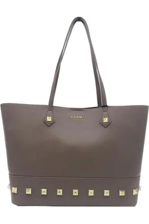 Twin-Set Femme, Sacs, Brun, Taille: ONE Size Sac Pochette Élégant avec Inserts Métalliques