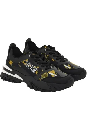 VERSACE Homme, Chaussures, Noir, Taille: 40 EU Baskets