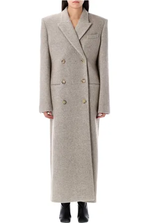 MAGDA BUTRYM Femme, Manteaux, , Taille: 36 FR Manteau Long Classique en Laine et Cachemire